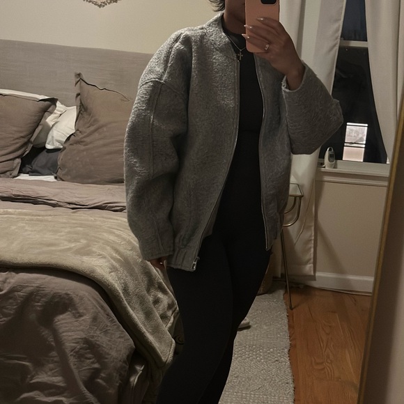 Oversized Zara boucle bomber - Picture 5 of 6